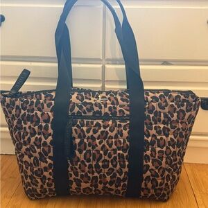 kate spade Leopard Print Tote in Brown and Black